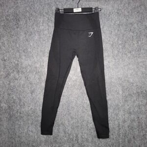 Gymshark Vital Seamless Legging Women Compression High Waist Shaping Small Black